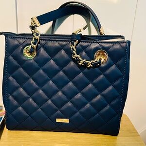 ALDO hand bag/purse navy and gold